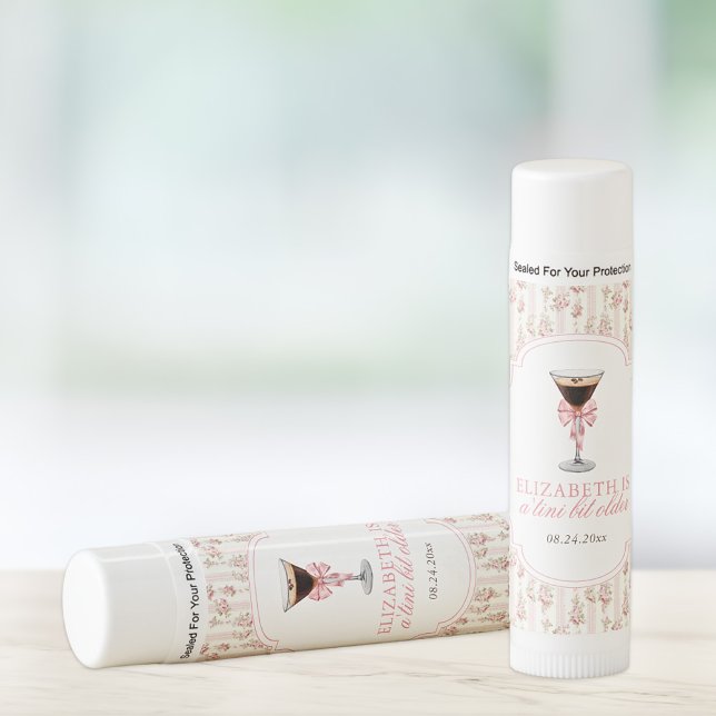 'Tini Bit Older Espresso Martini Coquette Birthday Lip Balm (Creator Uploaded)