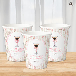 'Tini Bit Older Espresso Martini Coquette Birthday Paper Cups