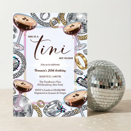 Tini Bit Older Espresso Martini Glam Birthday