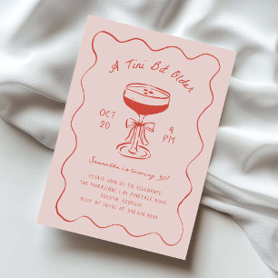 Tini Bit Older Espresso Martini Scribble Birthday Invitation