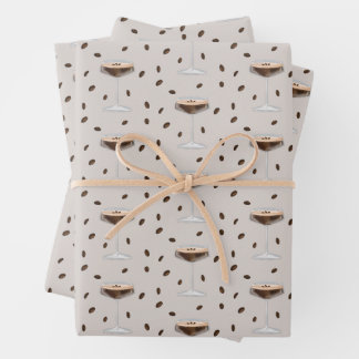 Tini Bit Older Espresso Martini Signature Cocktail Wrapping Paper Sheets