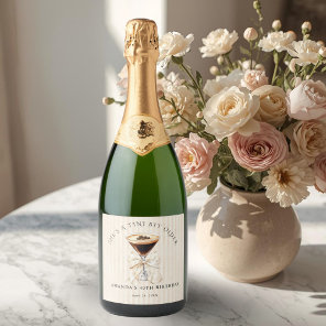 Tini Bit Older Espresso Martini Sparkling Wine Label