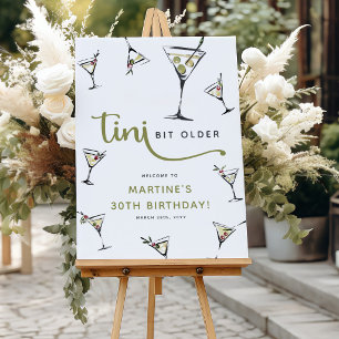 'Tini Bit Older' Martini Cocktail Adult Birthday Foam Board