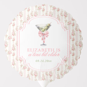'Tini Bit Older Martini Coquette Birthday Balloon