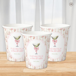 'Tini Bit Older Martini Coquette Birthday Paper Cups