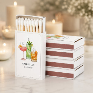 Tini Bit Older Martini Happy 21st Birthday Matchboxes