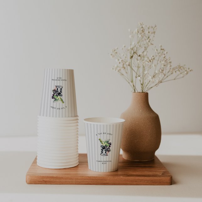 Tini Bit Older | Martini Themed Birthday Favor Paper Cups (Creator Uploaded)