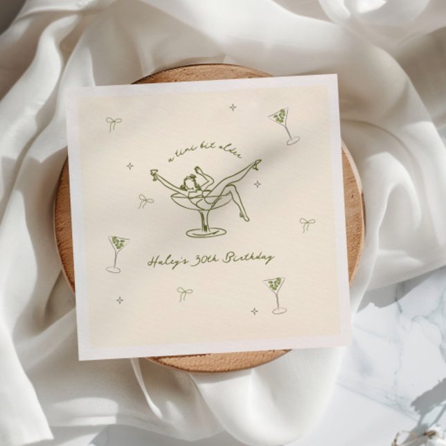 Tini Bit Older Quirky Hand Drawn Birthday Napkins (Creator Uploaded)