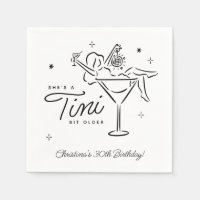 Tini Bit Older Whimsical Martini Birthday