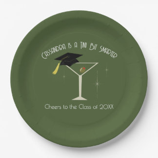 Tini Bit Smarter Graduation Party Martini Bar Paper Plates