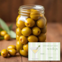 Tini One Baby Shower Guess How Many Olives