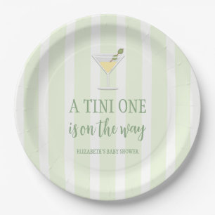 Tini One Baby Shower Paper Plates