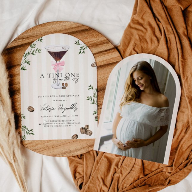 Tini One | Espresso Martini Baby Shower Invitation (Creator Uploaded)
