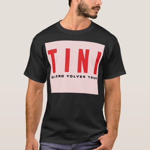 TINI _ Quiero Volver Tour PINK version Travel  T_Shirt