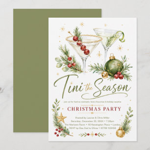Tini the Season Christmas Party Invitation