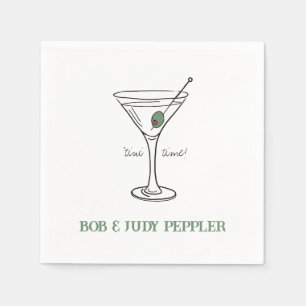 'tini time Personalized Paper Cocktail Napkins