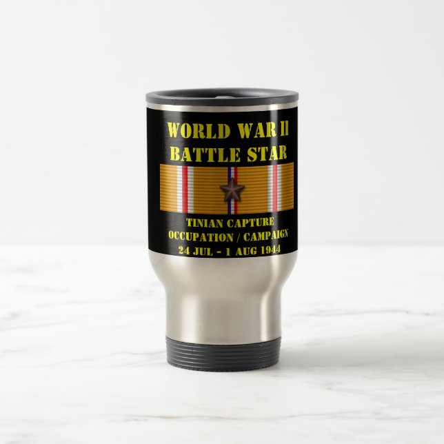 Tinian Capture & Occupation Campaign Travel Mug (Center)