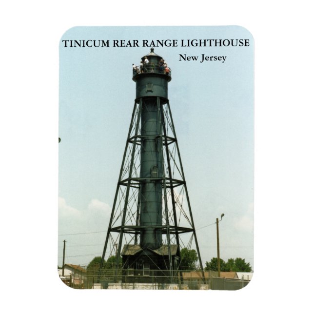 Tinicum Rear Range Lighthouse, New Jersey Magnet (Vertical)
