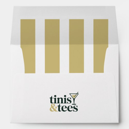 Tinis & Tees Country Club Golf Bachelorette Envelope