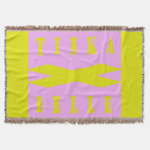 Tinka Belle design cute colors pink lemon Sherpa