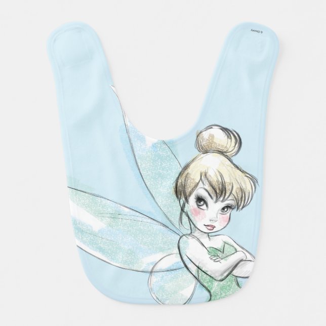 Tinker Bell | Arms Crossed Pastel Bib (Front)