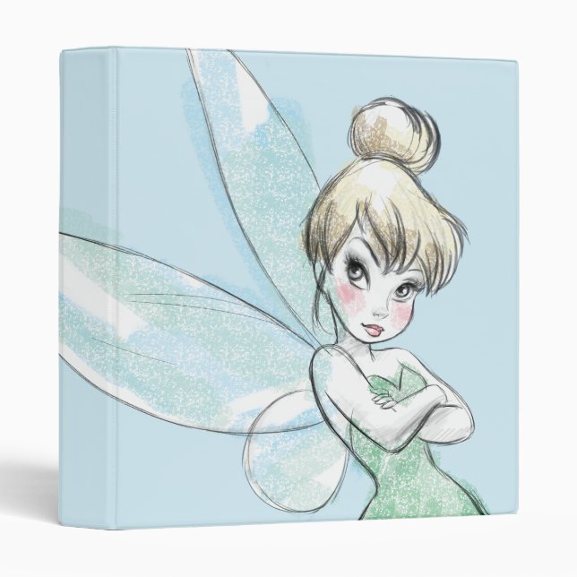 Tinker Bell | Arms Crossed Pastel Binder (Front/Spine)