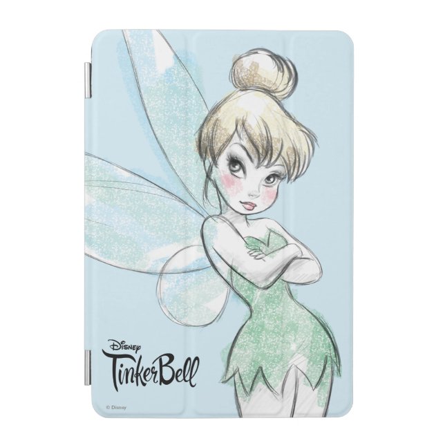 Tinker Bell | Arms Crossed Pastel iPad Mini Cover (Front)