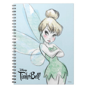 Tinker Bell   Arms Crossed Pastel Notebook