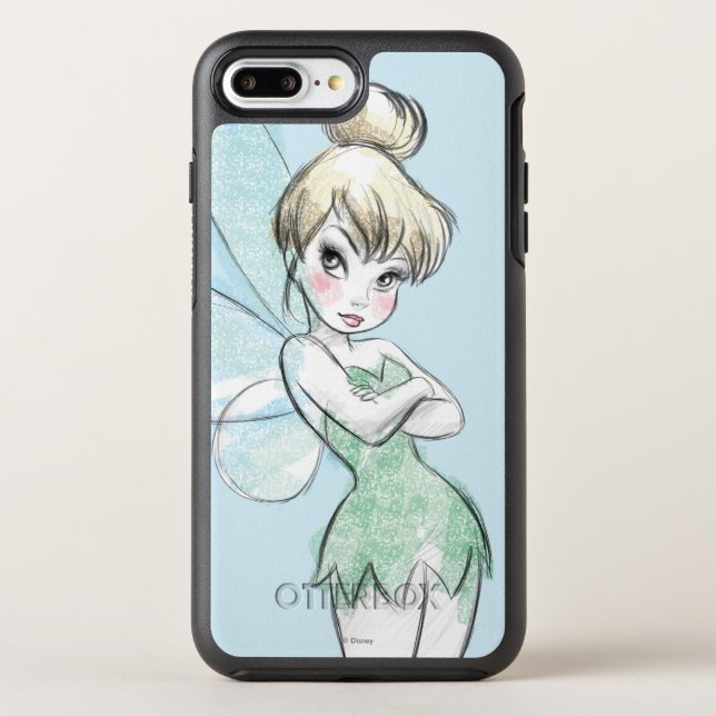 Tinker Bell | Arms Crossed Pastel Otterbox iPhone Case (Back)