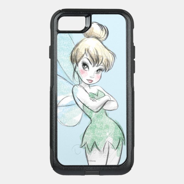 Tinker Bell | Arms Crossed Pastel Otterbox iPhone Case (Back)