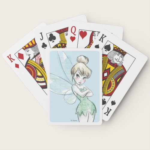 Tinker Bell | Arms Crossed Pastel Playing Cards