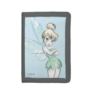 Tinker Bell   Arms Crossed Pastel Tri-fold Wallet