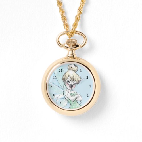 Tinker Bell  Arms Crossed Pastel Watch