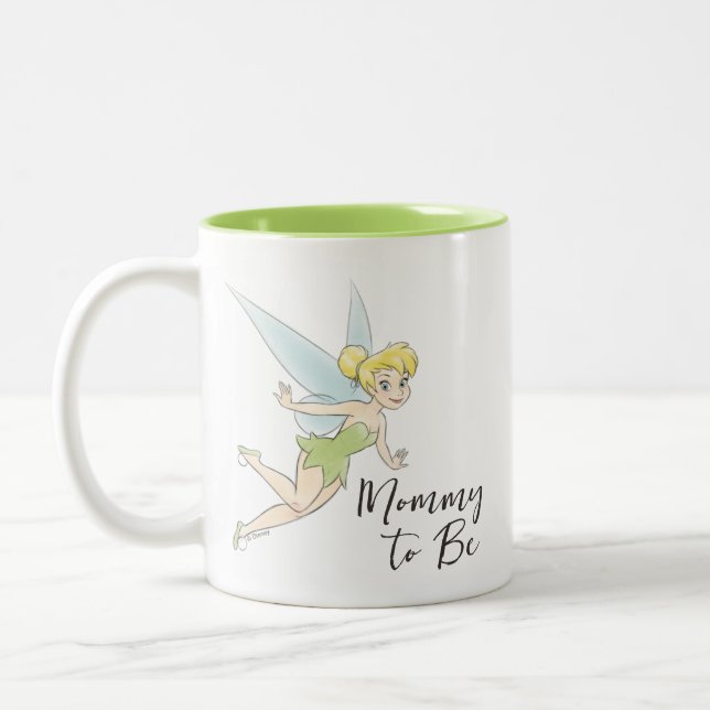 Tinker Bell Baby Shower "Mommy to Be" Two-Tone Coffee Mug (Left)