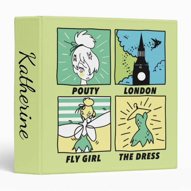 Tinker Bell | Cute Comics 3 Ring Binder (Front/Spine)
