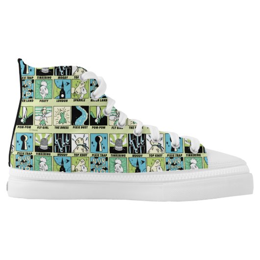 Tinker Bell | Cute Comics High-Top Sneakers (Left Shoe Inside)