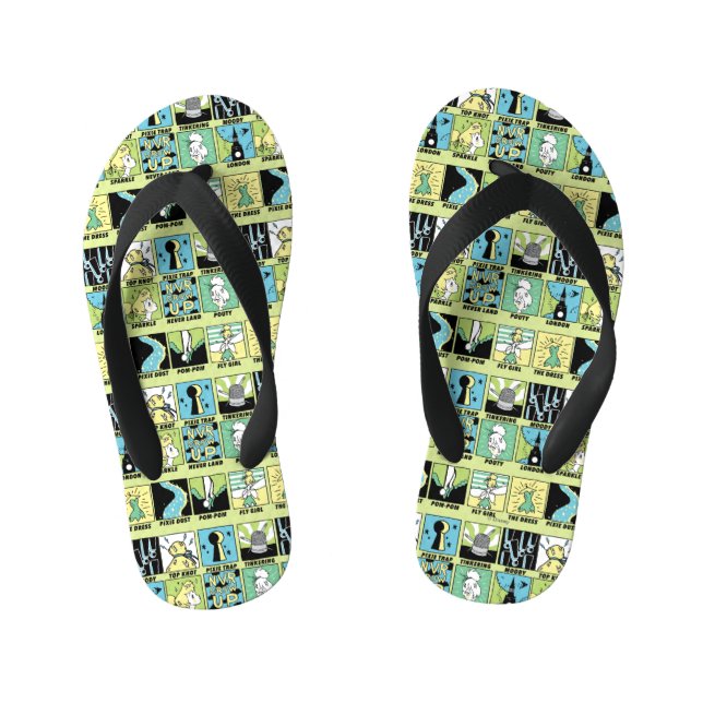 Tinker Bell | Cute Comics Kid's Flip Flops (Footbed)