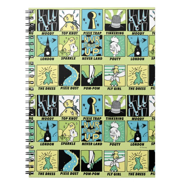 Tinker Bell | Cute Comics Notebook (Front)