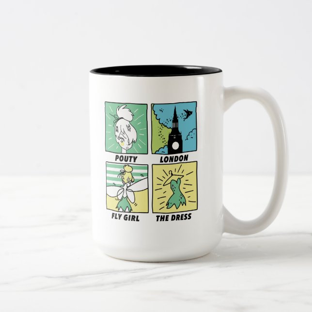 Tinker Bell | Cute Comics Two-Tone Coffee Mug (Right)