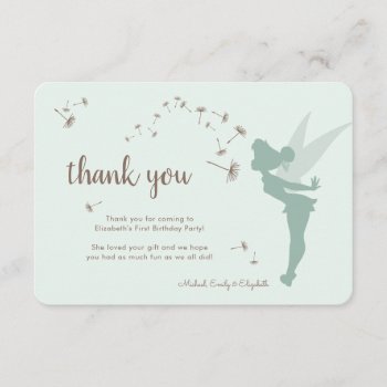 Tinker Bell First Birthday - Thank You Invitation by tinkerbell at Zazzle