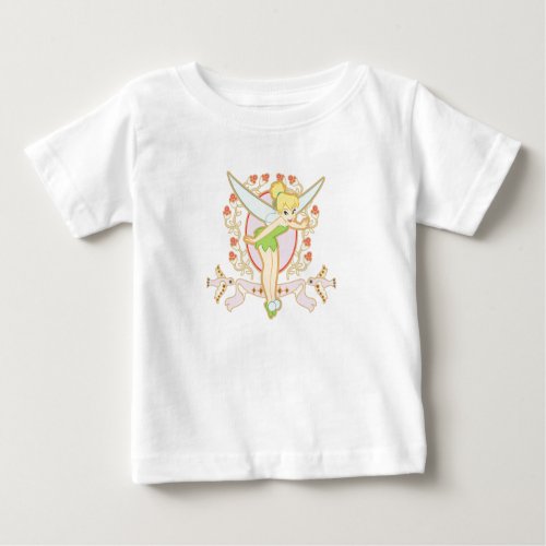 Tinker Bell Floral Frame Disney Baby T_Shirt