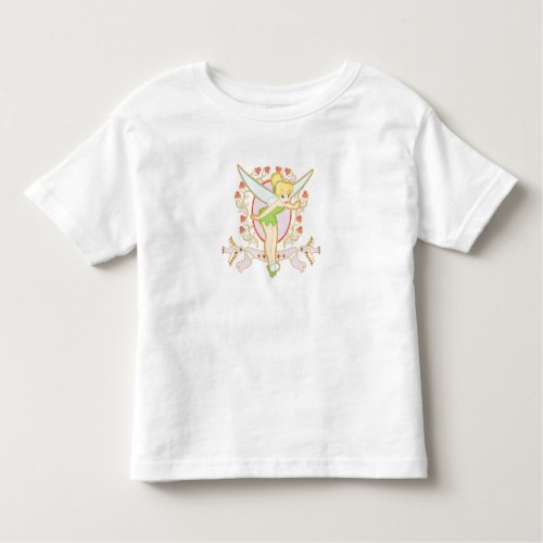Tinker Bell Floral Frame Disney Toddler T_shirt