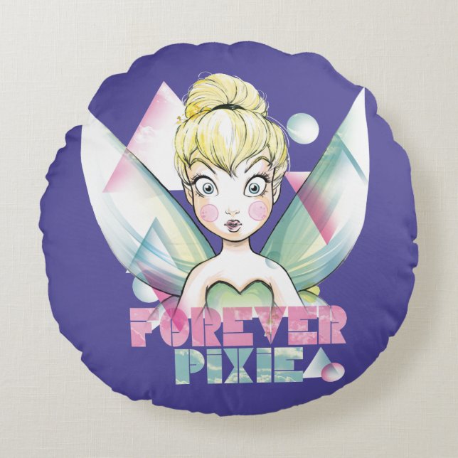 Tinker Bell Forever Pixie Round Pillow (Front)