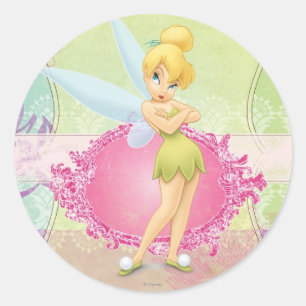 Tinker Bell Frame Classic Round Sticker