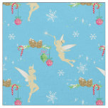 Tinker Bell | Golden Holiday Cheer Pattern Fabric