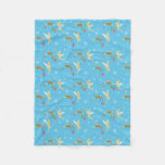 Tinker Bell | Golden Holiday Cheer Pattern Fleece Blanket