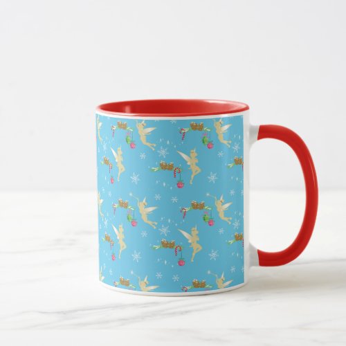 Tinker Bell  Golden Holiday Cheer Pattern Mug