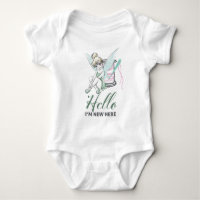Tinker Bell Hello I'm New Here Baby Bodysuit