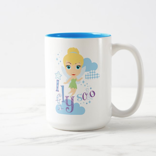 Tinker Bell | I Fly Solo Two-Tone Coffee Mug (Right)