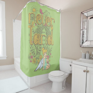 Tinker Bell in Neverland Forest Shower Curtain